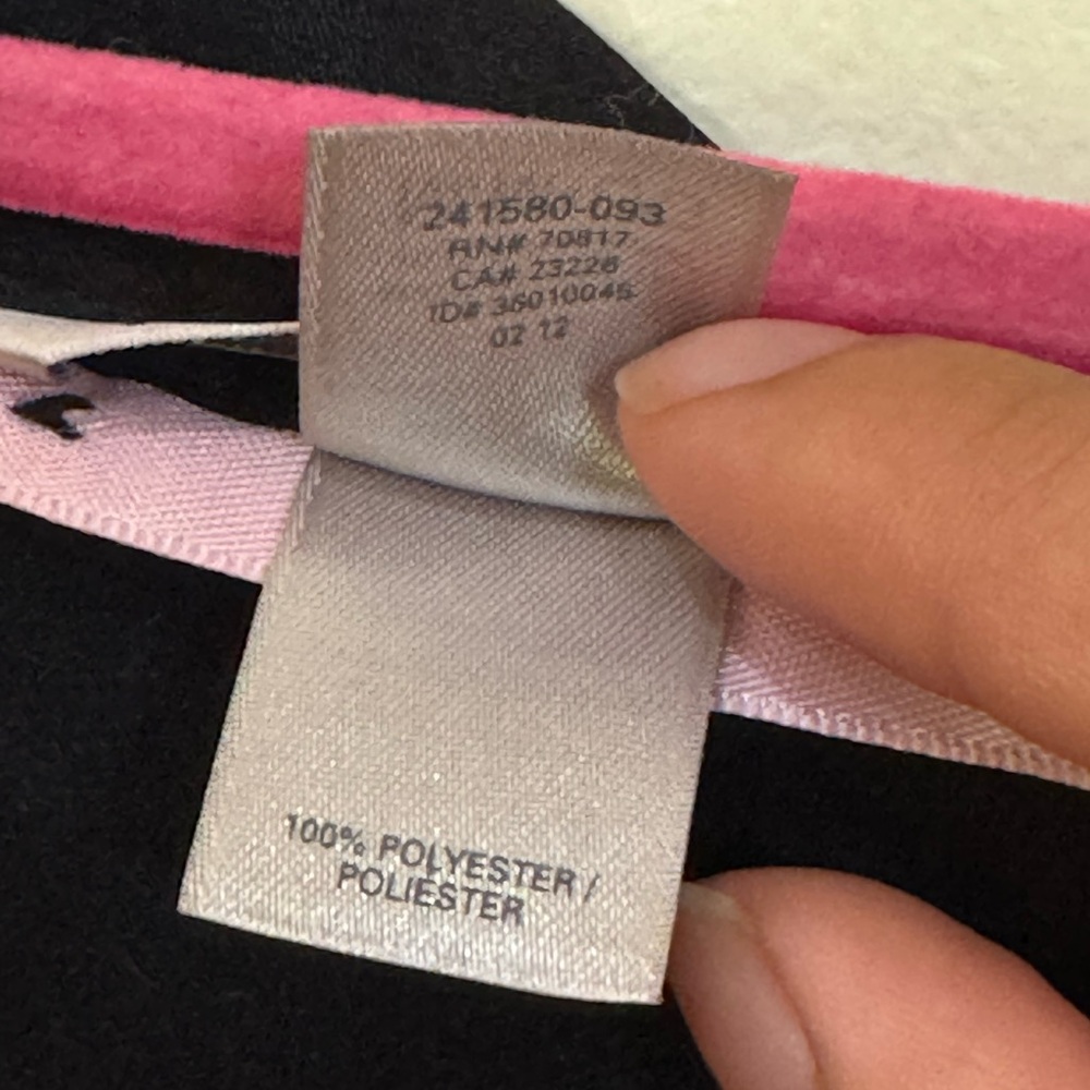 VICTORIA’S SECRET Black Short Kimono Robe with Pockets Lined with Pink Size M/L - Picture 7 of 11
